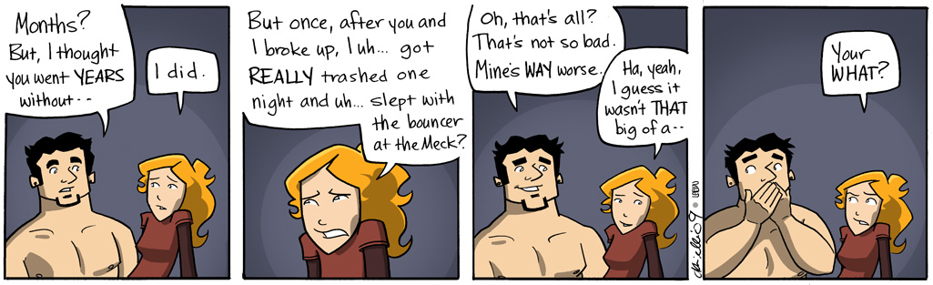 Wouldn't it be amazing if they BOTH slept with the bouncer at the Meck...