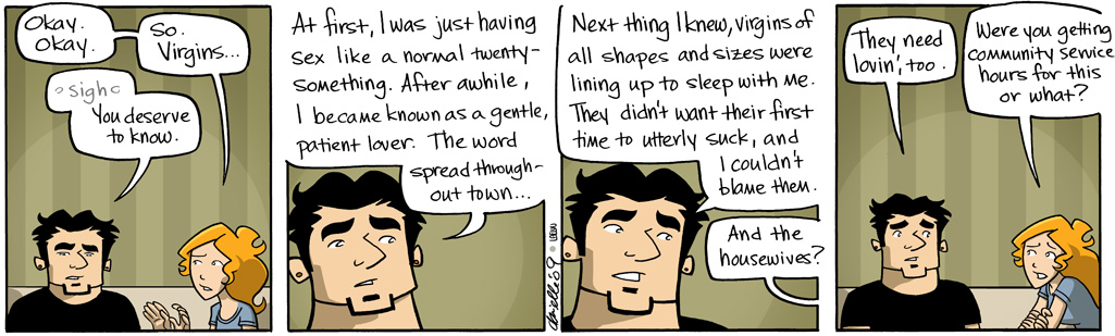 "This is Zach, a gentle, patient lover," his friends would say when they introduced him.
