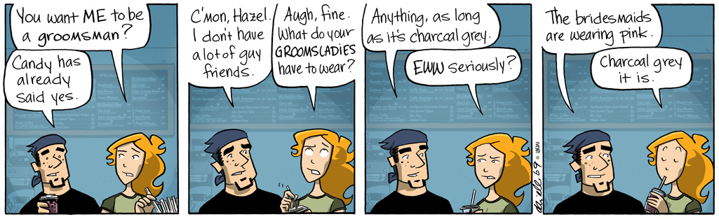 Hazel would have said "EWW seriously?" at literally any color Jameson picked.